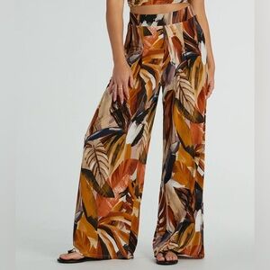 Windsor Tropical Wide-Leg Pants